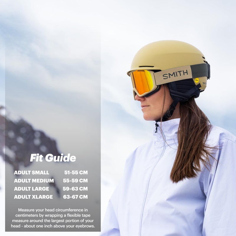 Smith Holt Helmet â€“ Adult All-Season Helmet â€“ Lightweight Protection for Skiing, Skating, Snowboarding & Snowsports â€“ for Men & Women â€“ Matte White, Large - Image 4
